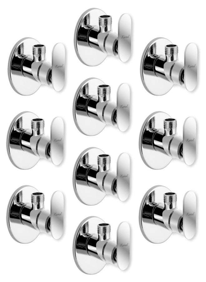KAMAL Angle Valve - Galaxy | Leak-Proof Tap for Geyser Basin & Toilet | Wall Mounted Angle Cock with Wall Flange | Quarter Turn Movement Faucet for Bathroom & Kitchen Fittings - Image 1